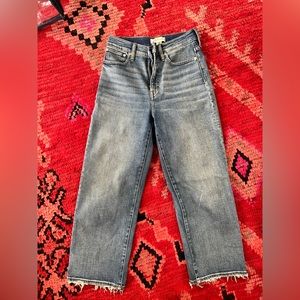 Madewell wide leg crop jean